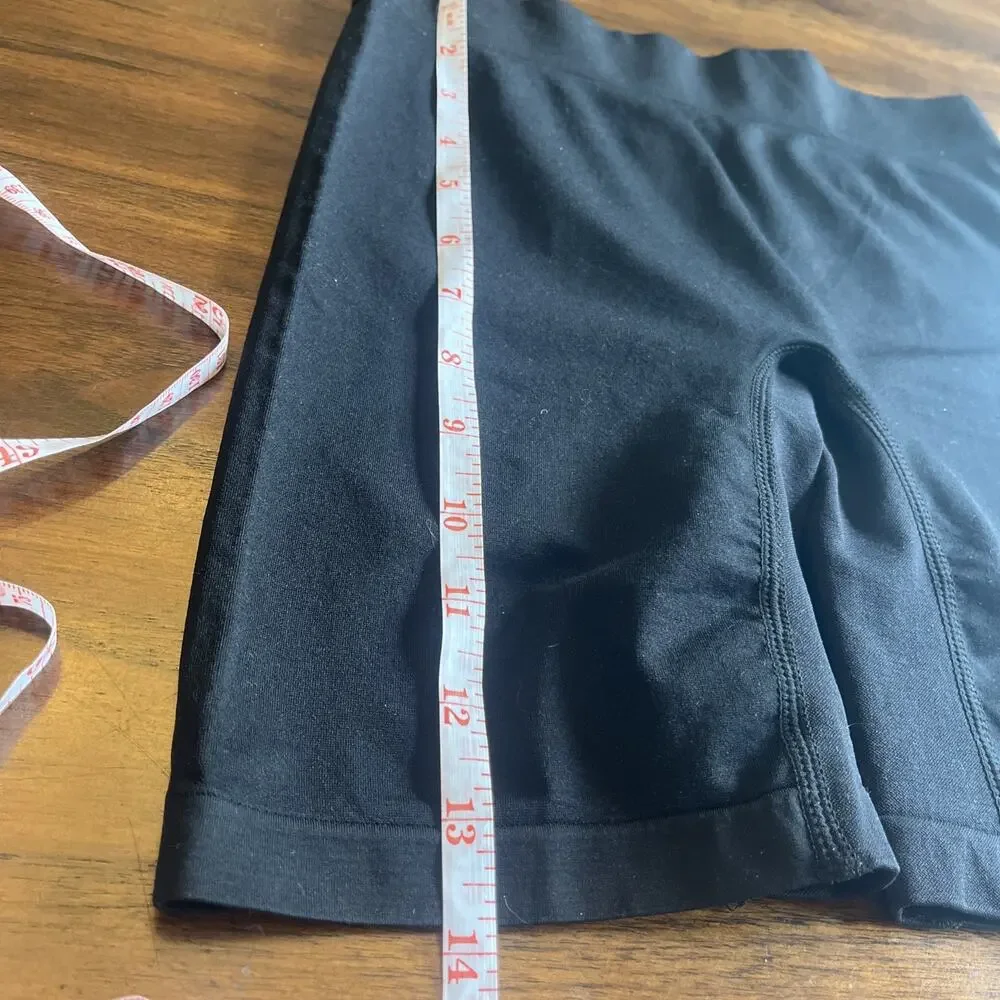 Melerio Womens Slip Shorts No Show Seams Black Sz Small - Picture 6 of 8